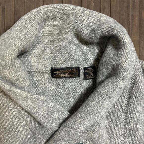 Vintage 90s Eddie Bauer Sweater with Green, Red, and Navy Stripes XL - Picture 2 of 5